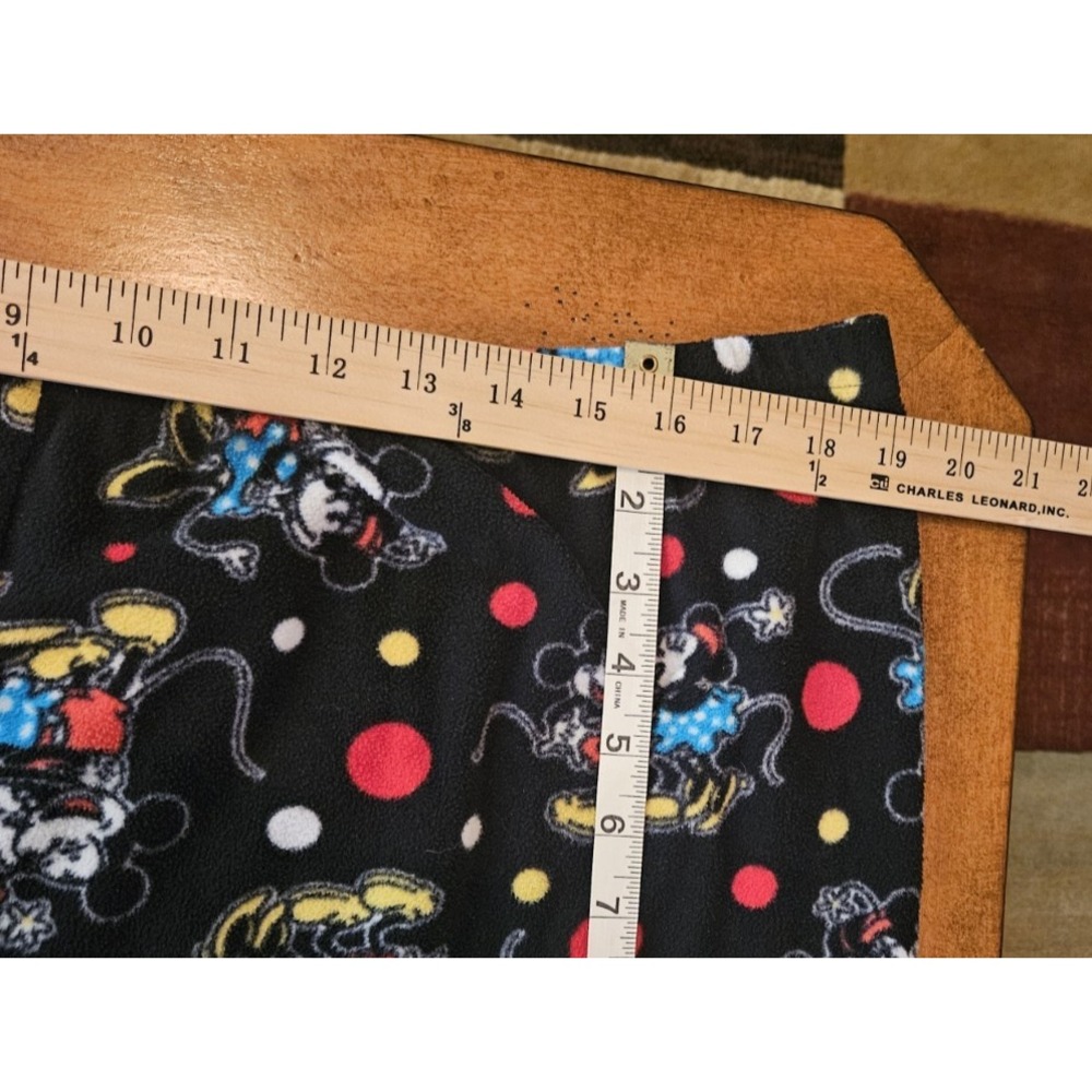 Disney Womens 2X Pajama Pants Black Mickey & Minnie Mouse Casual Loungewear - Picture 6 of 9